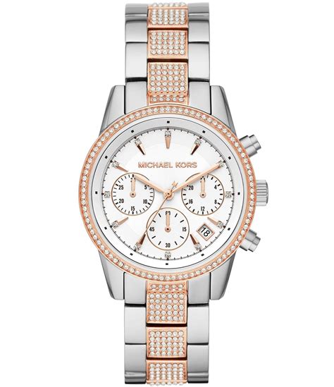 Michael Kors Women's Chronograph Ritz Stainless 